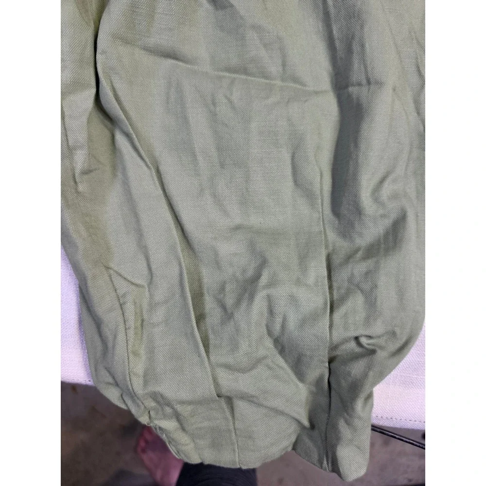 A New Day Olive Green High-Rise Pleated Tapered Pants Size L NWT